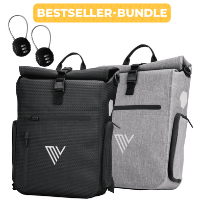 2x EVO Fahrradtaschen + 2x Schlösser