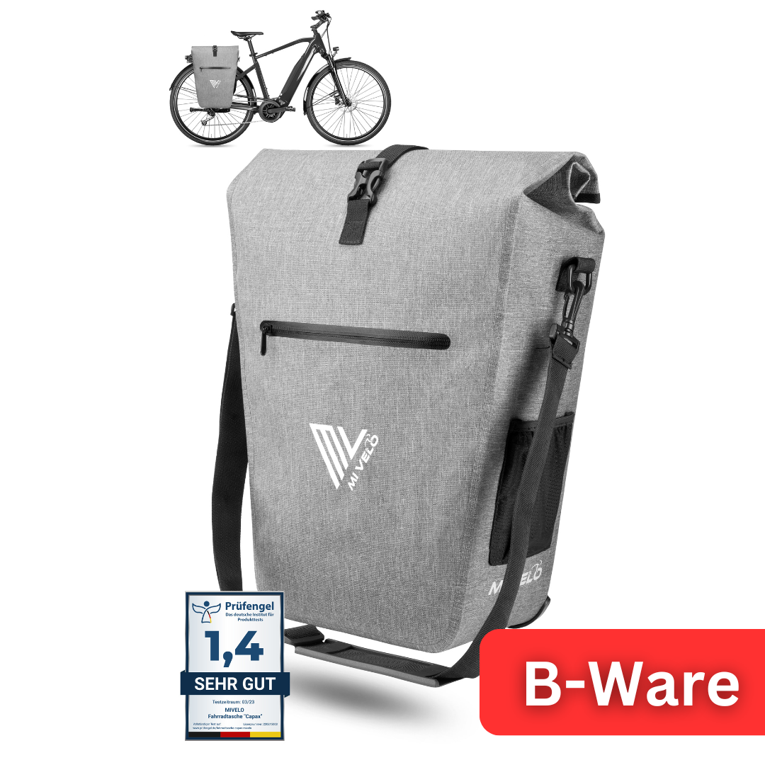 MiVelo B-Ware 2in1 Fahrradtasche Umhängetasche 25L wasserdicht