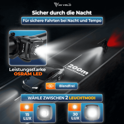 Fahrradlicht mit COB-Technologie