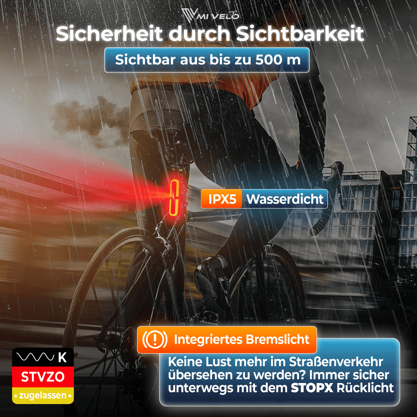 Fahrradlicht mit COB-Technologie