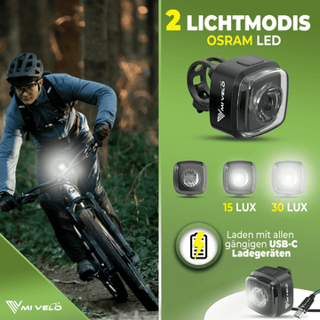 Fahrradlicht vorne 30Lux „CUBE Front“ – MIVELO