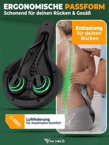 fahrradsattel memory foam Ergonomischer Fahrradsattel mit Memory-Foam „Trekking“ – MIVELO