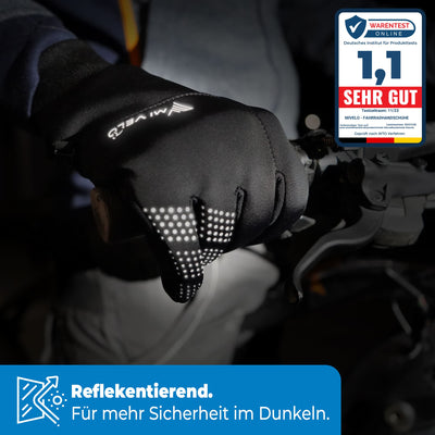 Übergangshandschuhe winddicht & wasserabweisend - Fahrradhandschuhe für Herbst & Frühling