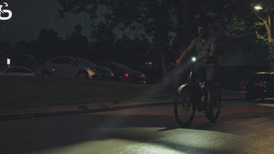 Fahrradlicht Set LED "SMART PRO" mit Bremsfunktion & USB-aufladbar