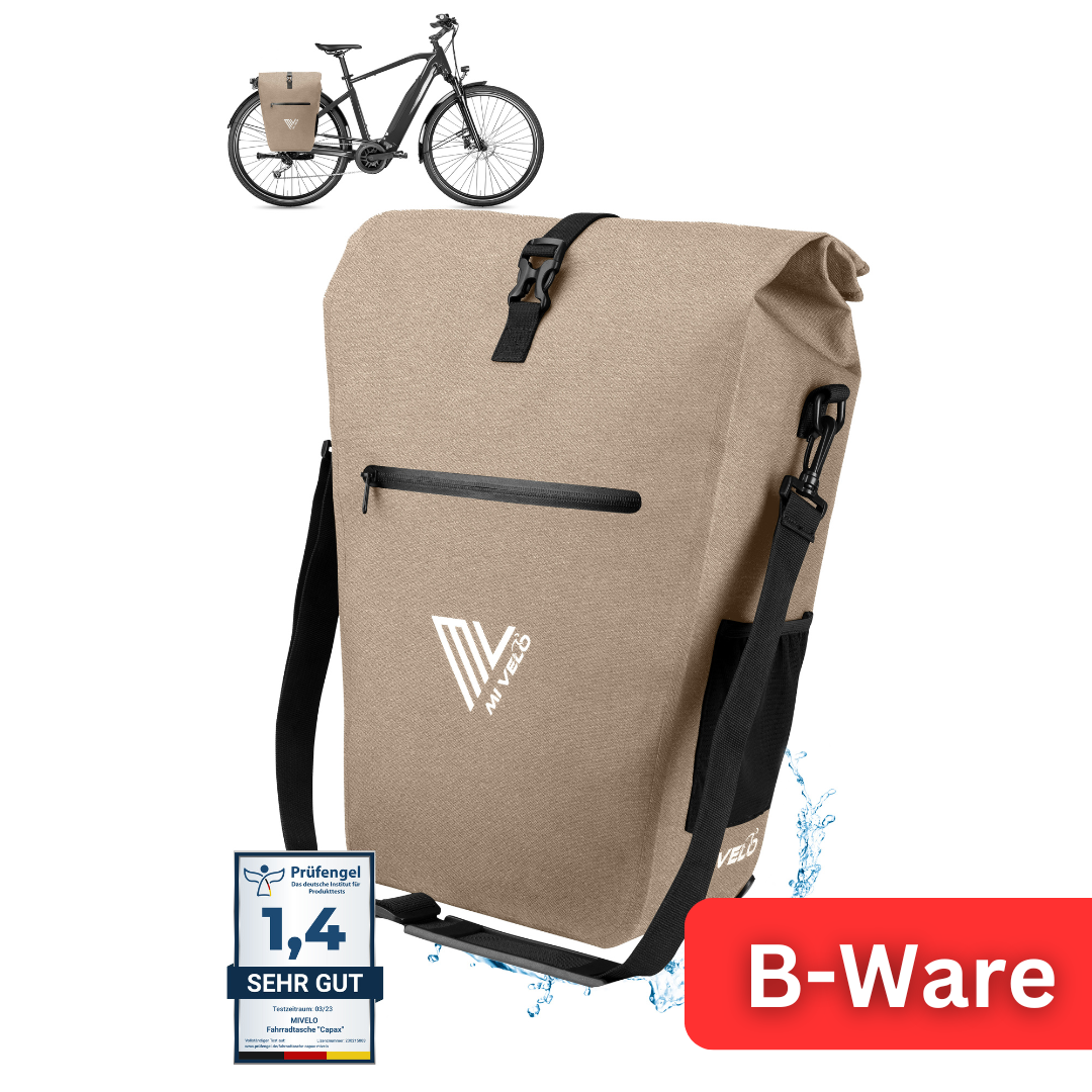 fahrradtasche als umhängetasche MiVelo B-Ware 2in1 Fahrradtasche Umhängetasche 25L wasserdicht – MIVELO