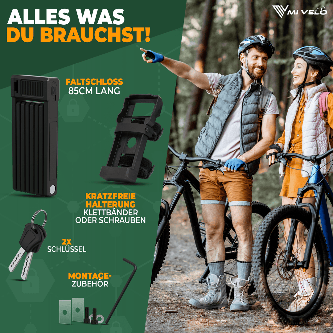 Faltschloss mit Schlüssel 85cm – MIVELO