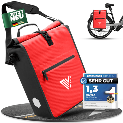 2in1 Fahrradtasche für Gepäckträger wasserdicht 25L "Max"