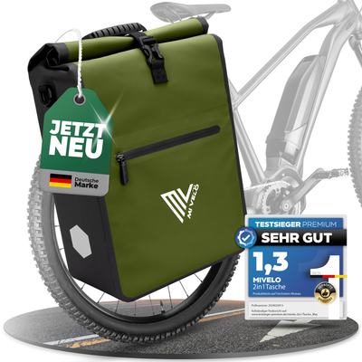 2in1 Fahrradtasche für Gepäckträger wasserdicht 25L "Max"