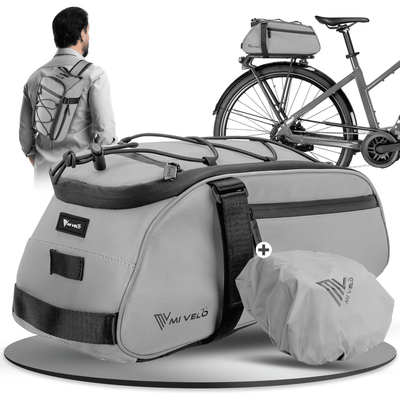 Gepäckträgertasche mit 3in1 Funktion aus recyceltem Material "Neo"