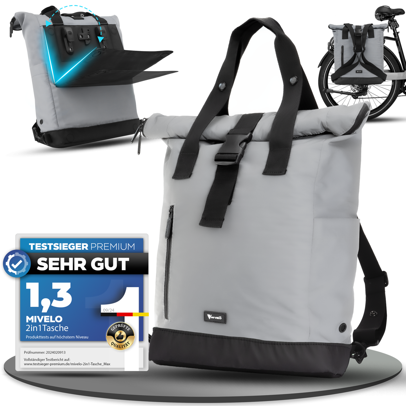 Faltbare Tasche Taschen Rucksäcke Zwei Laptop-Rucksack Aus