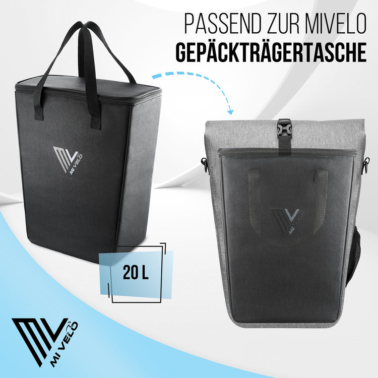 Kühltasche Isoliertasche passend zu Mivelo Fahrradtasche Gepäckträgertasche