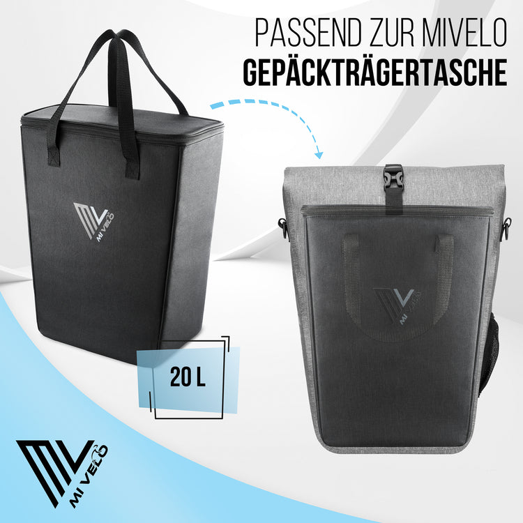 Kühltasche Isoliertasche passend zu Mivelo Fahrradtasche Gepäckträgertasche