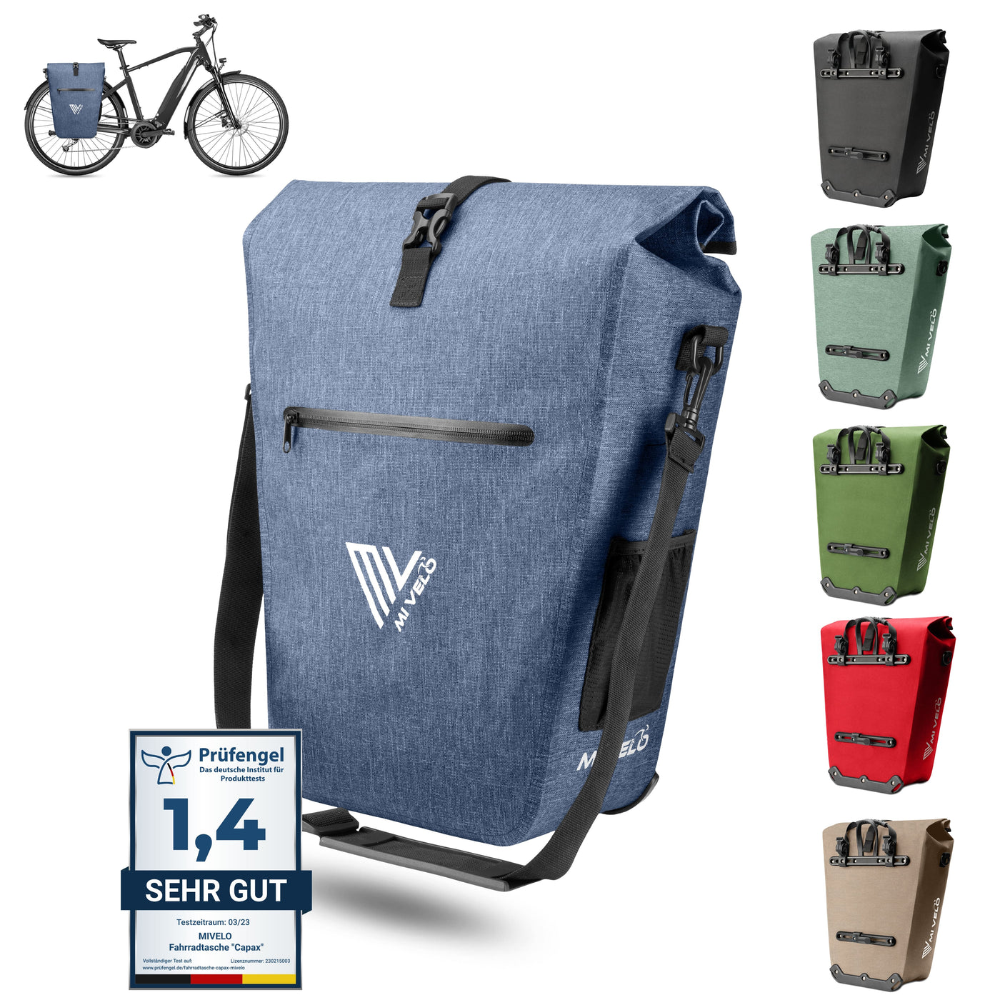 Kühltasche passend zu Deiner Fahrradtasche - Kühleinsatz für Fahrradtaschen  für Gepäckträger – MIVELO