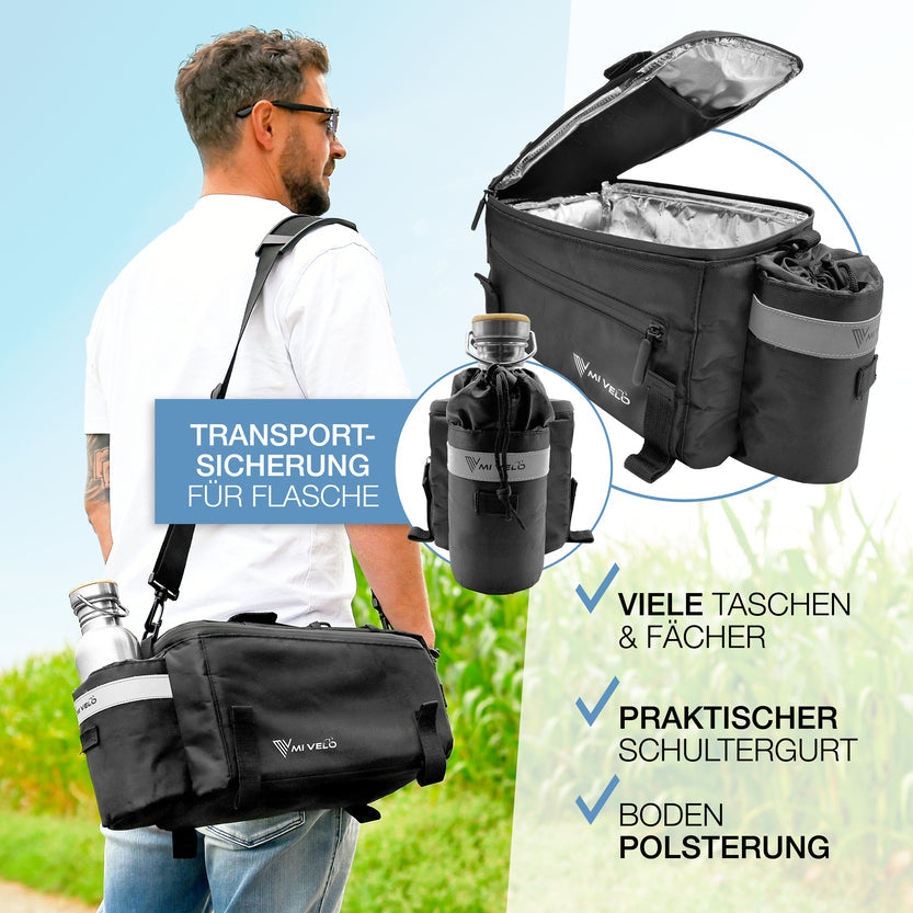 Gepäckträgertasche Kühltasche mit Isolierung "AMICA"